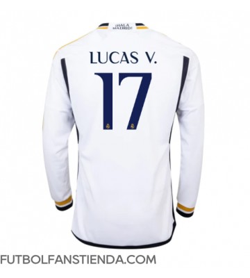 Real Madrid Lucas Vazquez #17 Primera Equipación 2023-24 Manga Larga